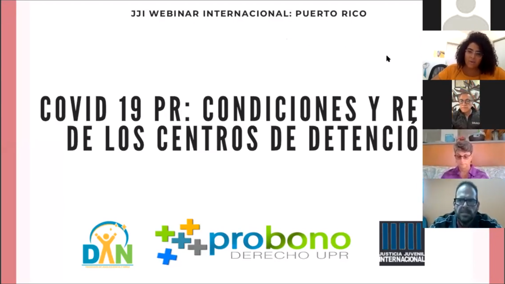 COVID-19:  Condiciones y retos de los centros de detención