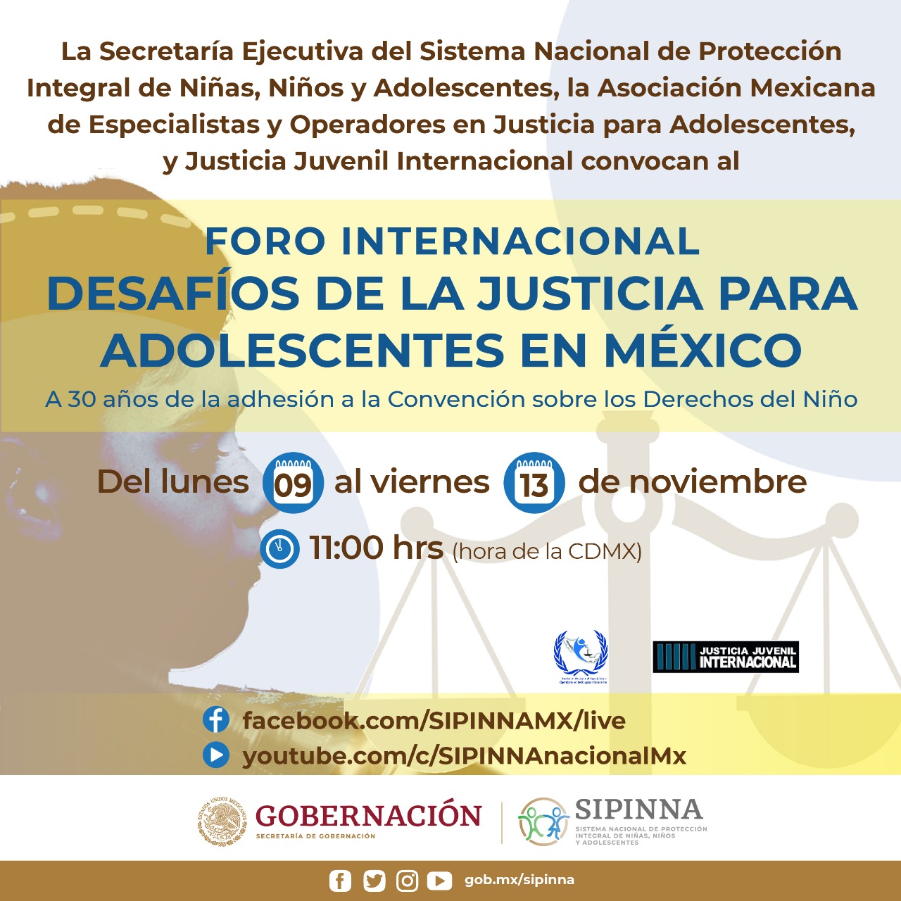 Foro internacional “Desafíos de la Justicia para Adolescentes en México”