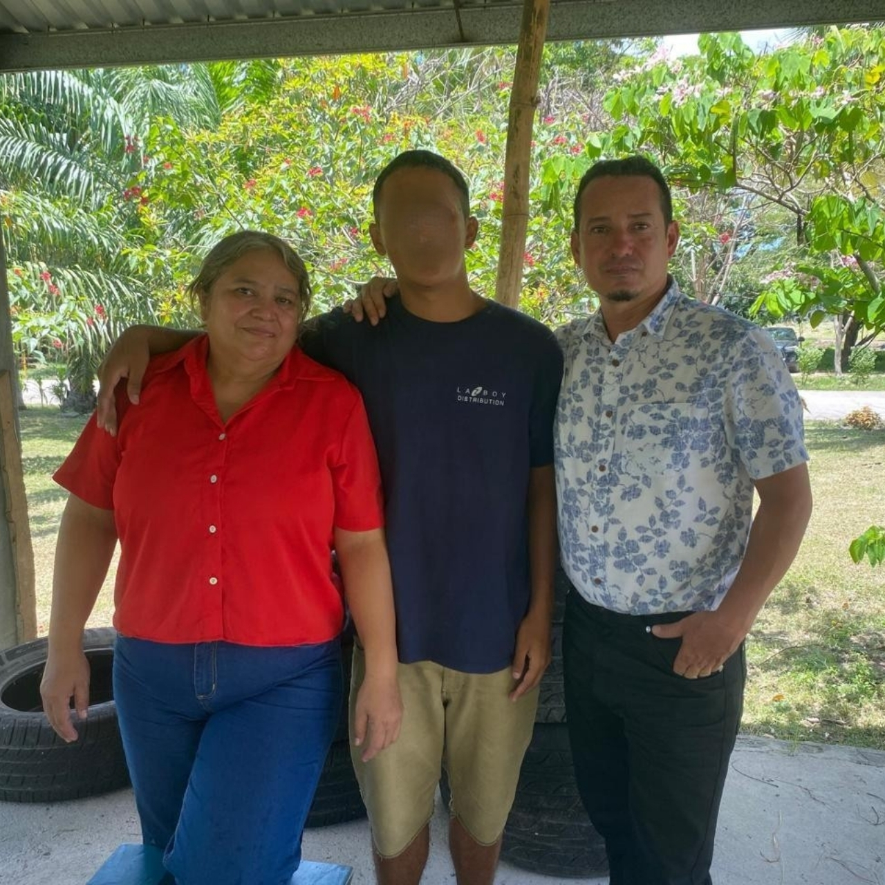Family reunification photo in Honduras