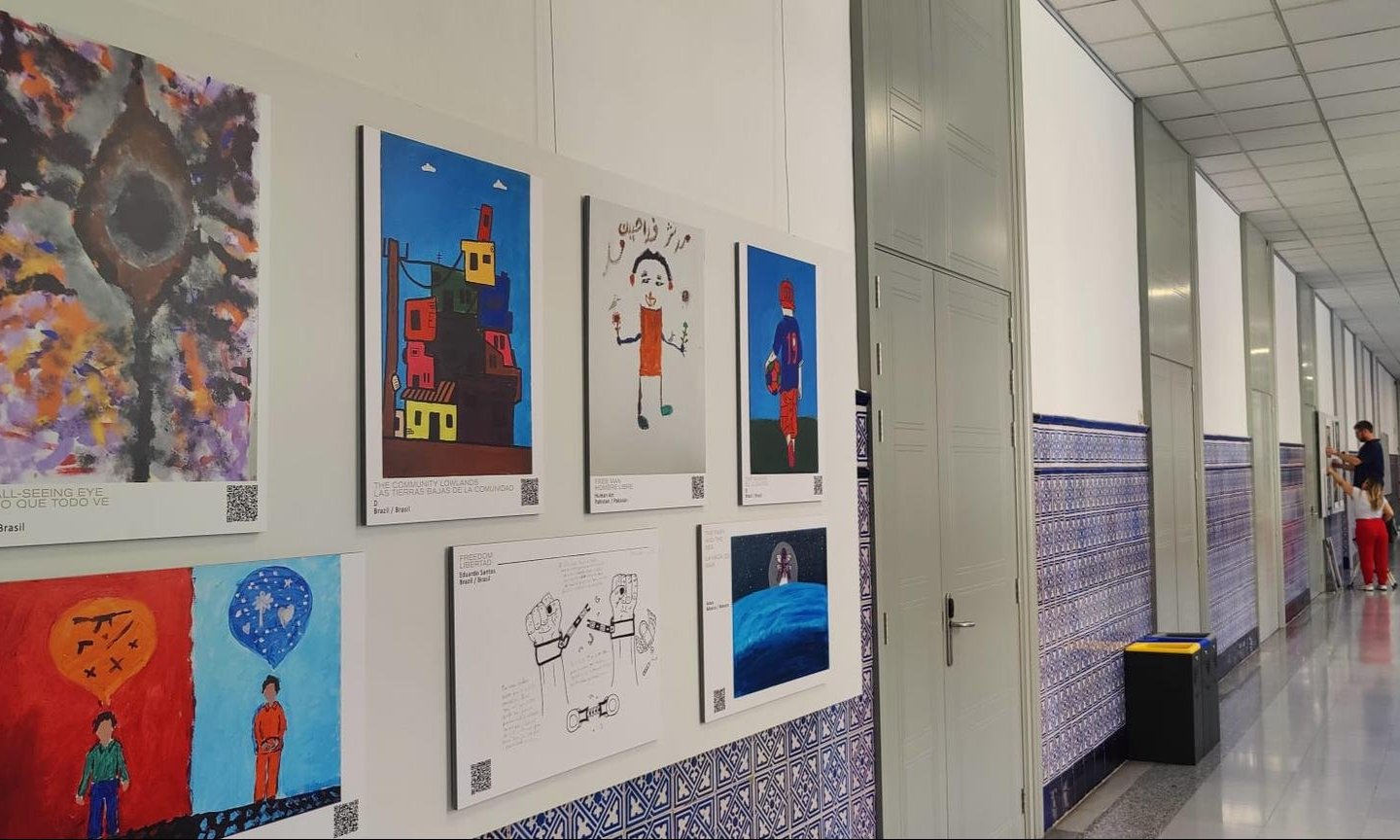 Espacio de la exhibición de arte